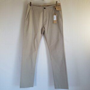 Tailor Vintage Light Tan Chino Pants Slim Mens Actual 33x31.5 READ Tag 32x32